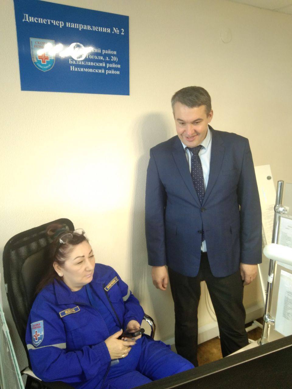 Виталий Денисов провел административный обход на центральной станции скорой помощи. 