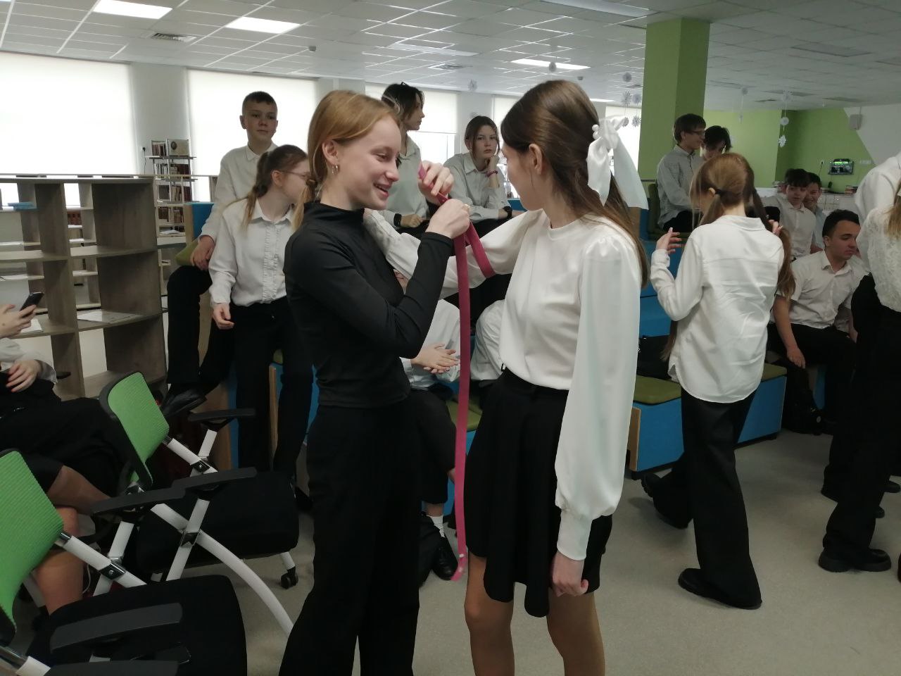 Первая в этом году "Ярмарка здоровья" прошла для учеников школы "Экотех"