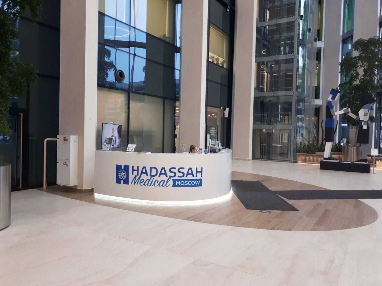 Рабочая встреча в официальном филиале израильского госпиталя Hadassah Medical, Москва. 