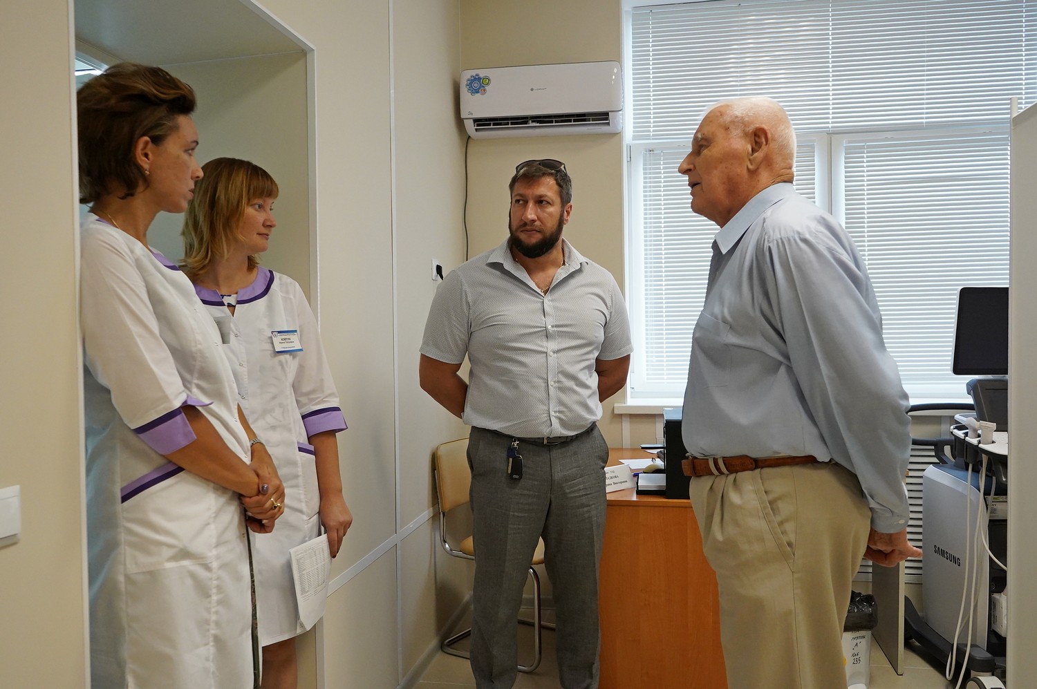 Ветераны оценили ремонт поликлиники на Геннериха на «отлично»