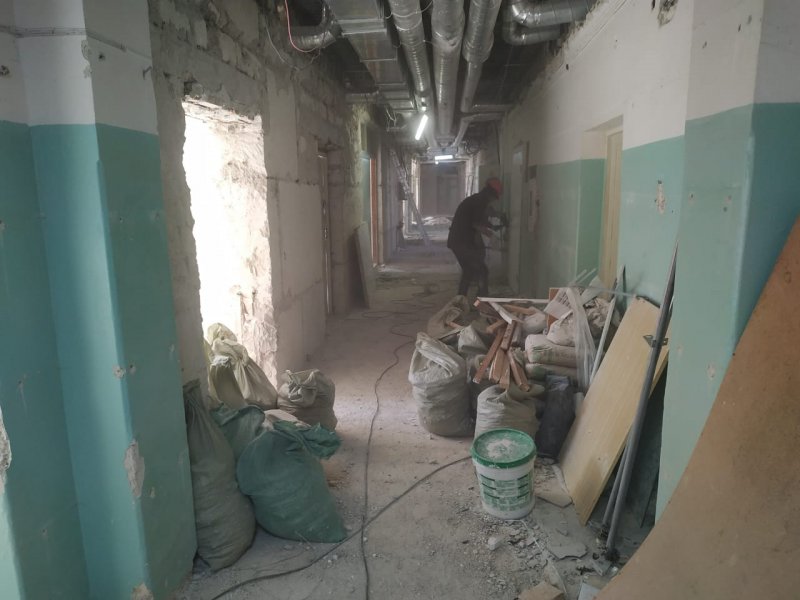 В поликлинике онкологического диспансера начался последний этап ремонта