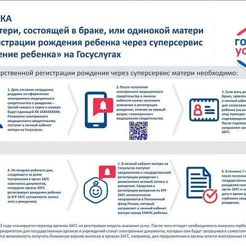 В Севастополе реализовали возможность подать свидетельство о рождении ребёнка в электронном виде!