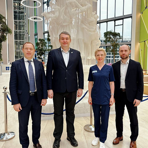 Рабочая встреча в официальном филиале израильского госпиталя Hadassah Medical, Москва. 