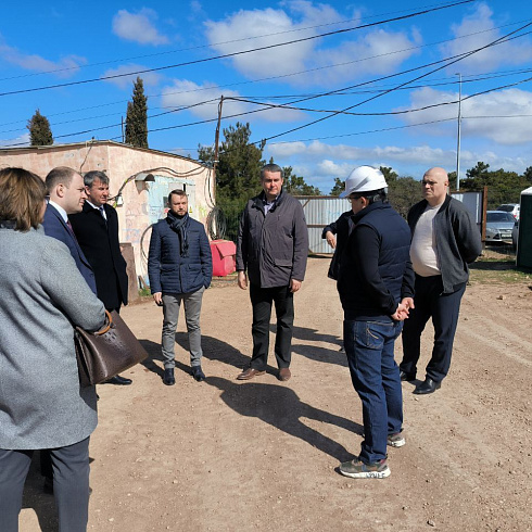 Проверили ход строительства врачебной амбулатории на Фиоленте